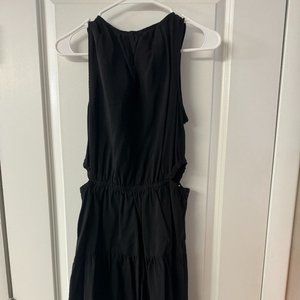 GAP Black Side-Tie Cutout Mini Dress